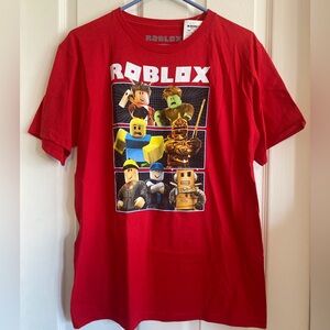 Roblox Tshirt XL Boys Girls RED Gaming Tee